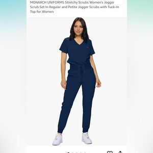 MONARCH Women’s Navy Scrub SET in Navy Size Small